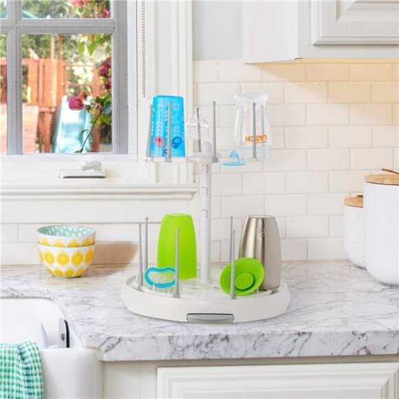 White High Capacity Drying Rack for Baby‎ Feeding Bottles and Accessories - Picture 3 of 7